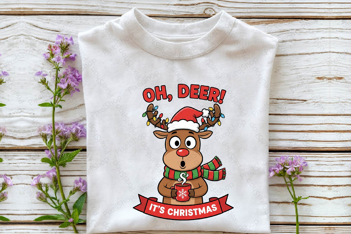 Oh, Deer! It's Christmas Sublimation, an Illustration by DreamPrint404 (Photo 3 of 7)