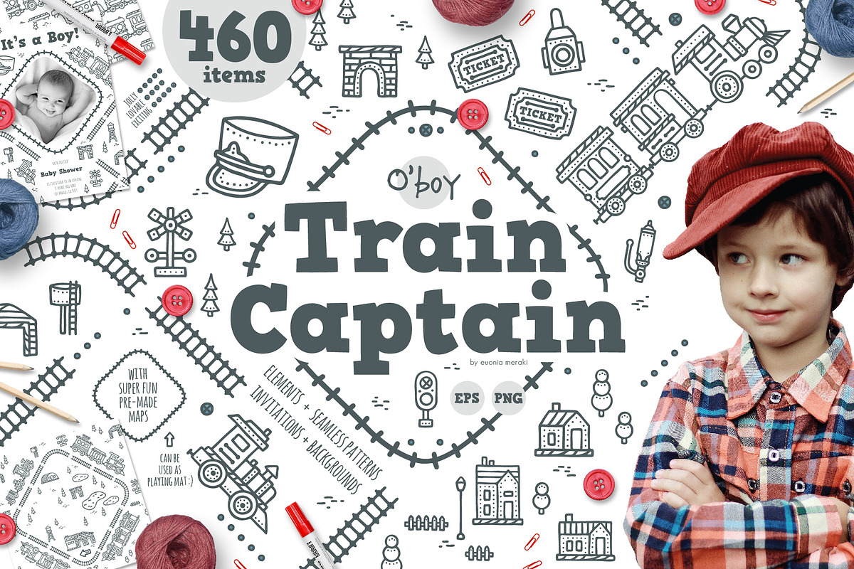 O' boy - Train Captain Illustration, an Education Illustration by Euonia Meraki (Photo 1 of 12)
