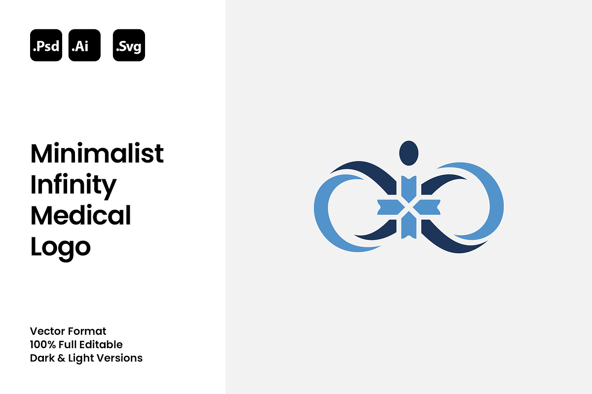 Minimalist Infinity Medical Logo, a Branding & Logo Template by Luxury Logos (Photo 1 of 4)