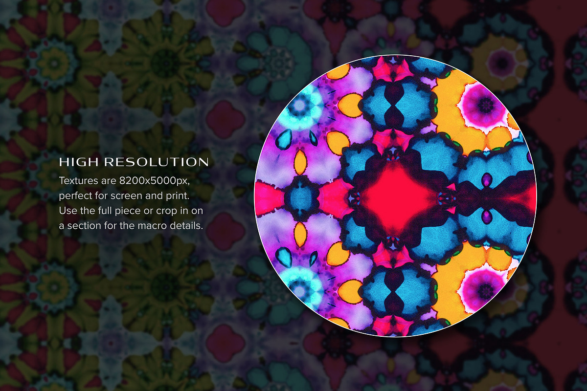Kaleido: 25 Kaleidoscopic Textures, a Texture Graphic by Chroma Supply