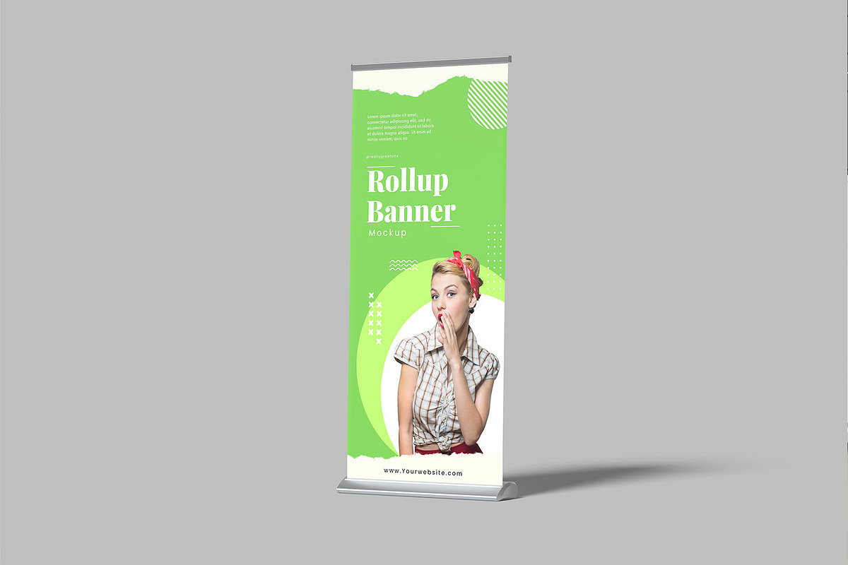 Rollup Banner Mockup, an Advertising Mockup by mahremdesign (Photo 9 of 9)