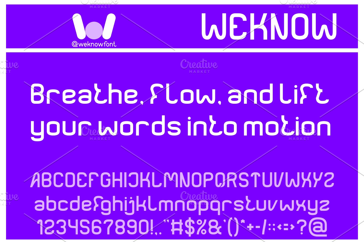Air Attraction font, a Font by weknow (Photo 4 of 8)