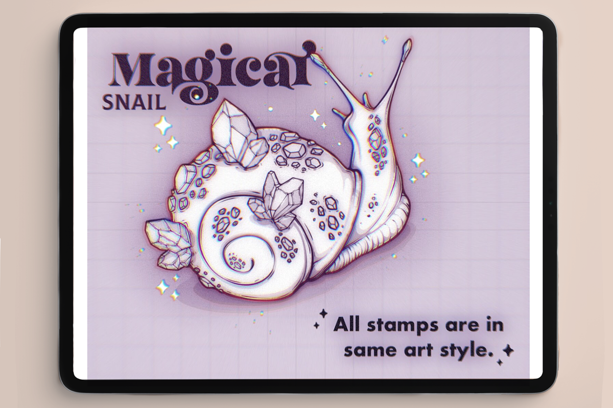 Magical Cristal Procreate Brushes, a Brush Add-On by TheDoodleSweets (Photo 3 of 5)