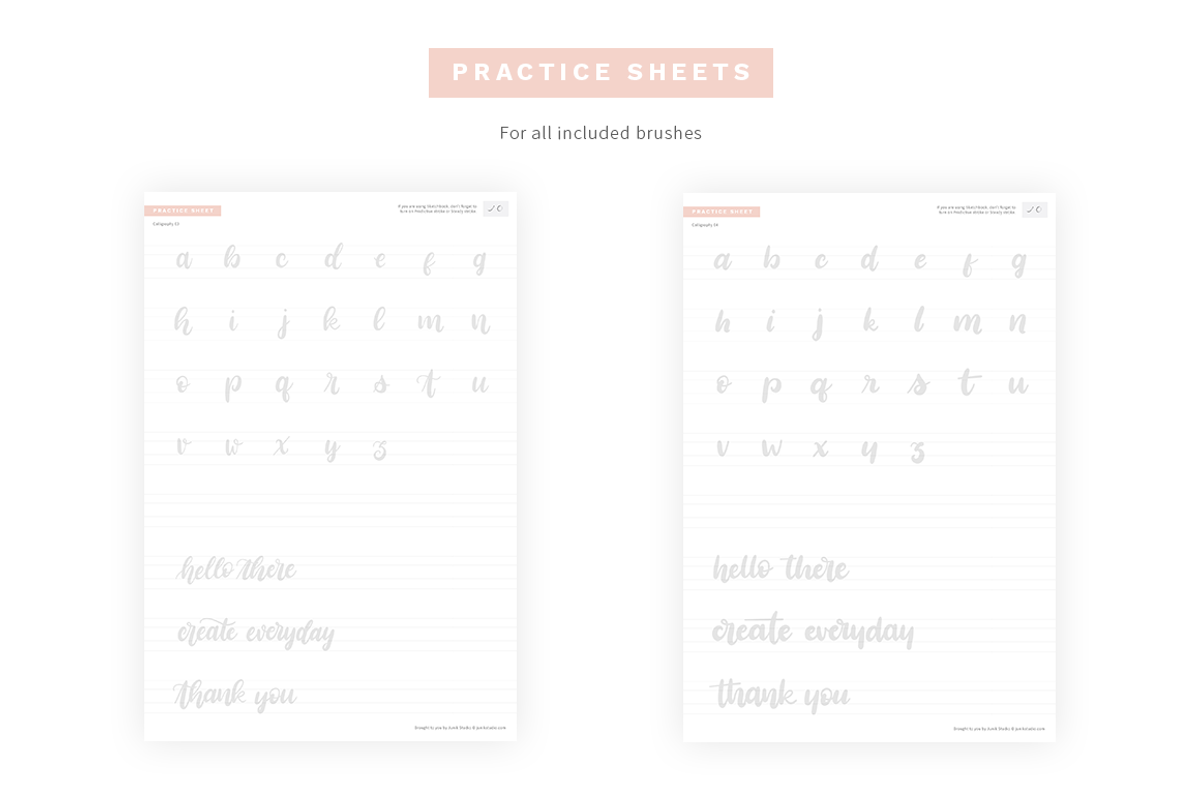 Sketchbook Brushes 1: Calligraphy, a Brush Add-On by Junik Studio (Photo 9 of 10)