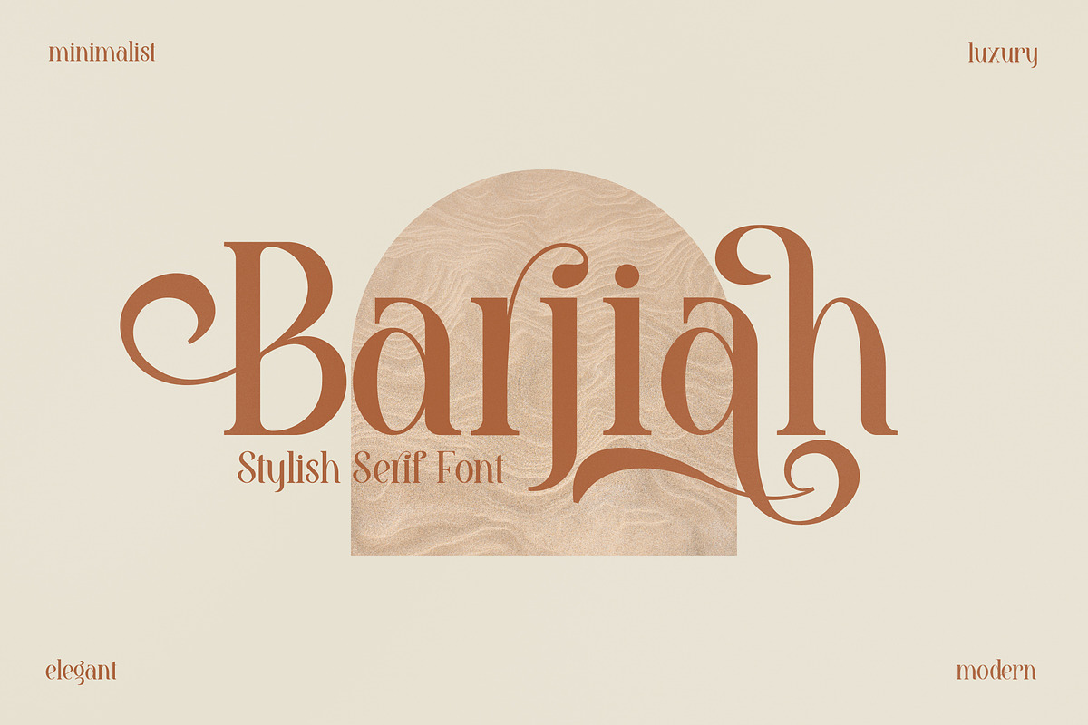 Barjiah Modern Serif Font, a Serif Font by Storytype Studio (Photo 1 of 15)