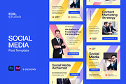 Digital Marketing Social Media, a Social Media Template by FDR Studio (Thumbnail 1 of 3)