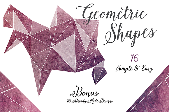 Geometric Shapes - PNG & Masks preview 5