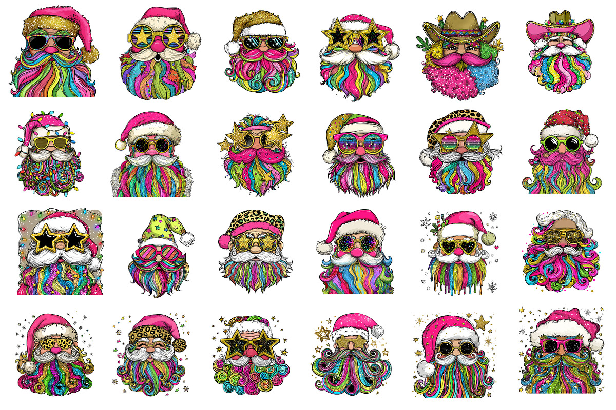 Santa Christmas clipart, an Illustration by CreationArt (Photo 4 of 4)