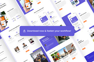 SaaS Medical App Website Template