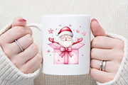 Pink Trendy Christmas Santa Png Bund, an Illustration by Sublimation Artist (Thumbnail 5 of 6)