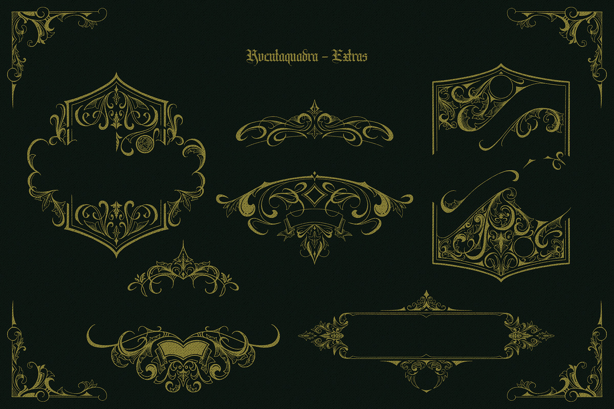 Aventaquadra, a Blackletter Font by ilhamtaro (Photo 11 of 11)