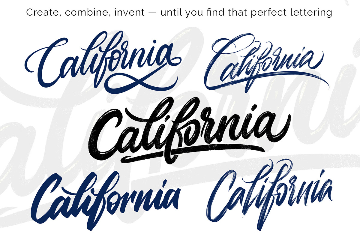 Lettering Brush Set for Procreate, a Brush Add-On by ZenLettering (Photo 10 of 12)