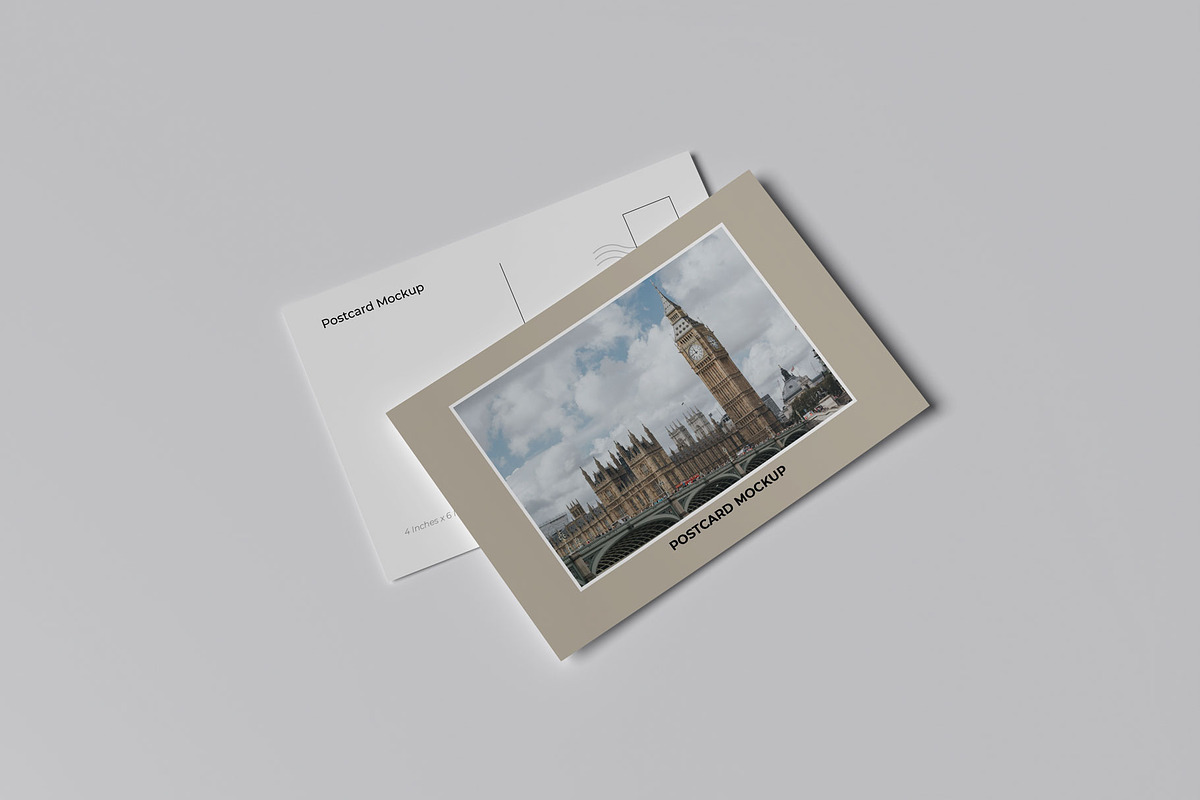 A6 Postcard Mockup, a Books & Magazine Mockup by Pexelyou (Photo 3 of 6)