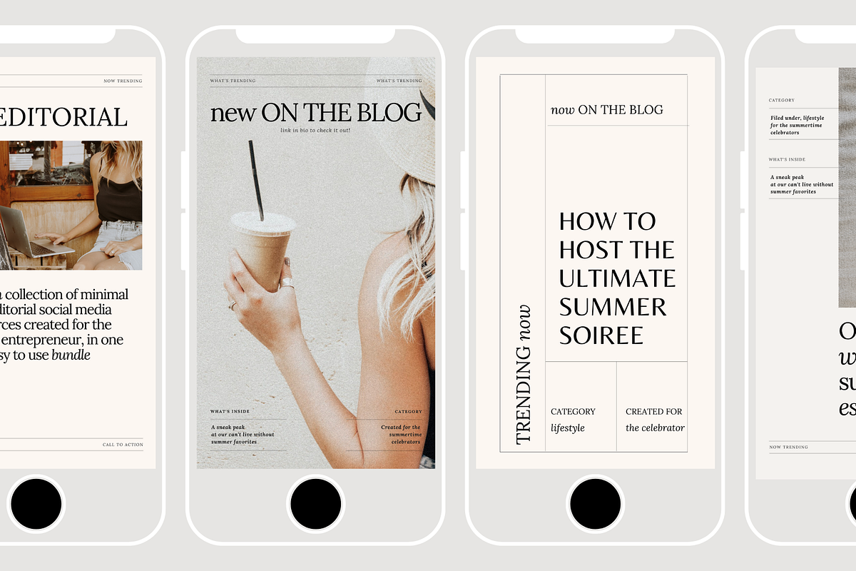 Editorial Instagram Template, a Device Mockup by Le Maison Bohem (Photo 7 of 11)