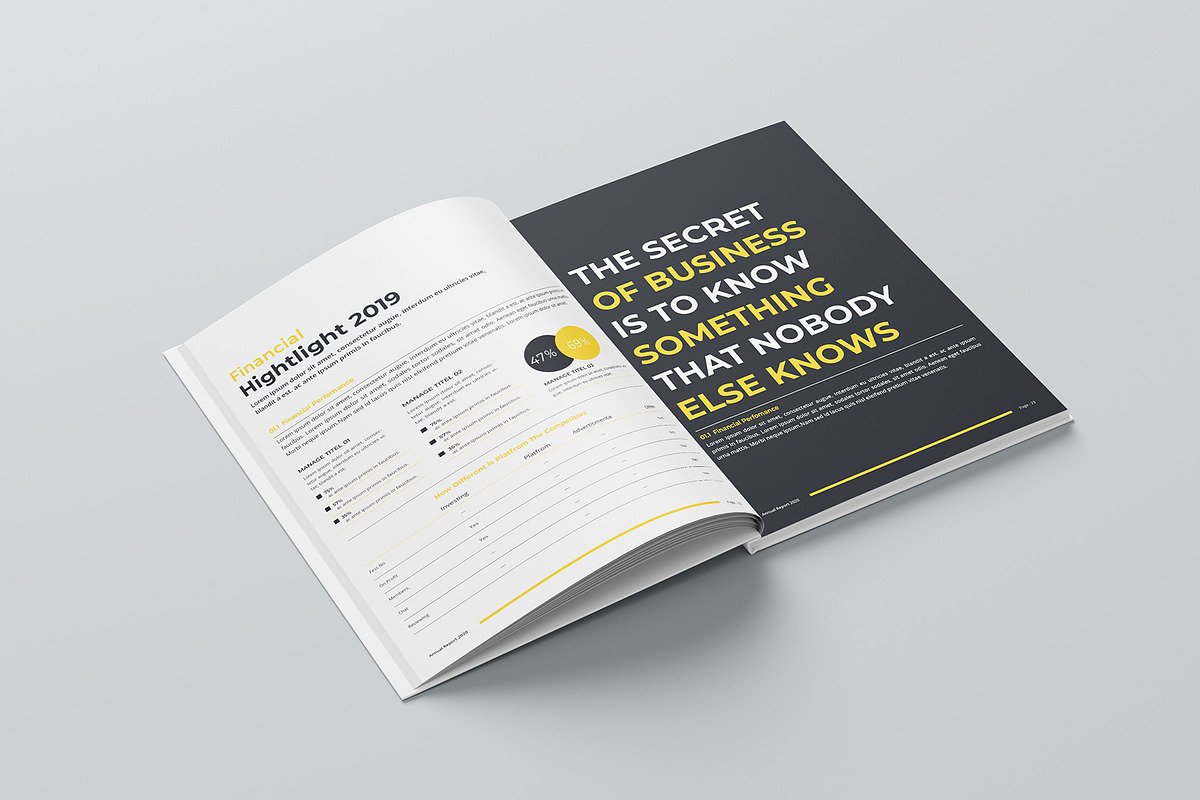 Annual Report Bundle | Word, indd, a Brochure Template by obayes (Photo 17 of 51)