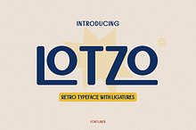 Lotzo - Retro Ligature Sans Font