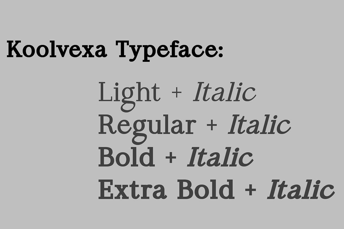 Koolvexa | A Modern Slab Serif, a Slab Serif Font by Qaratype (Photo 14 of 16)