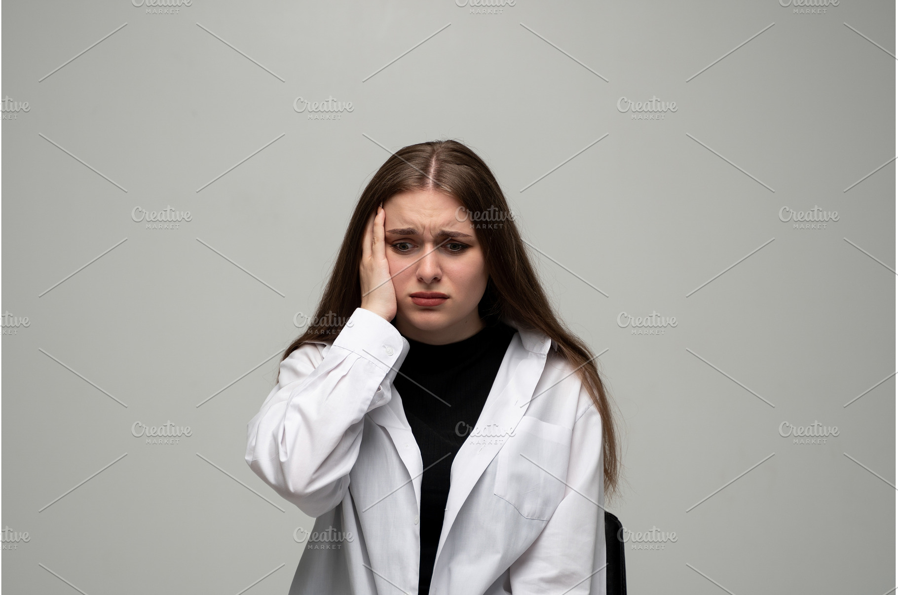 Stressed young woman suffering from, a Person Photo by volodymyrshtun13795