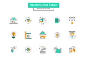Set of modern Color Line Design icon, an Outline Icon by Creative Graphics (Thumbnail 3 of 4)