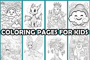 Kids Fantasy Coloring Pages For kids, an Animal Illustration by martinblan (Thumbnail 3 of 4)