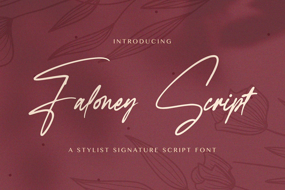 Faloney Script - Handwritten Font, a Script Font by StringLabs (Photo 1 of 11)