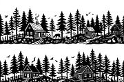 Majestic Pine Trees SVG, a Finance Illustration by Amazin_art (Thumbnail 32 of 41)