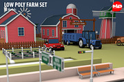 Low Poly Farm Set, an Architecture 3D Model by multimedia4ds (Thumbnail 7 of 10)