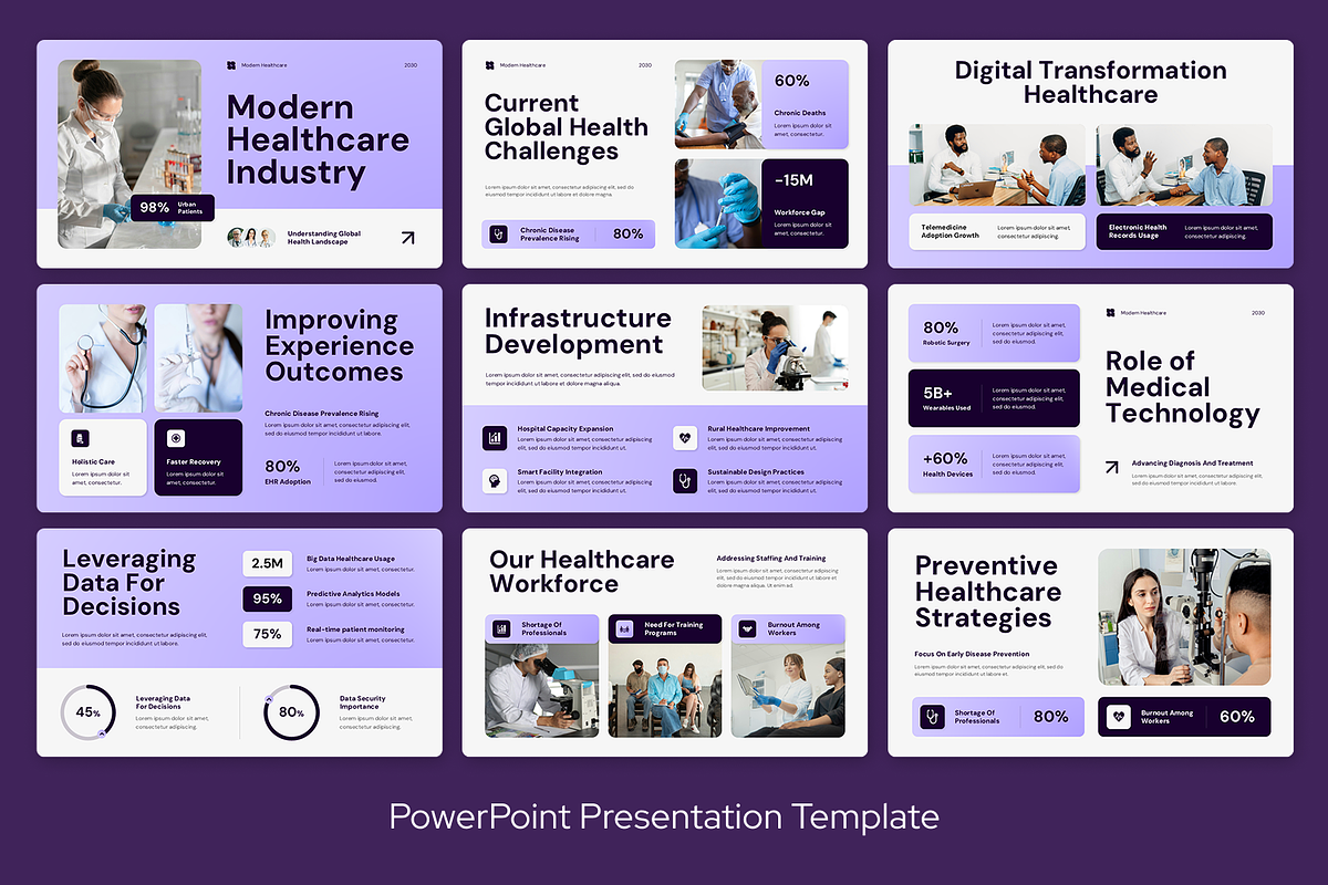Purple Pink Healthcare & Medical, a Presentation Template by Sixtemp (Photo 2 of 3)