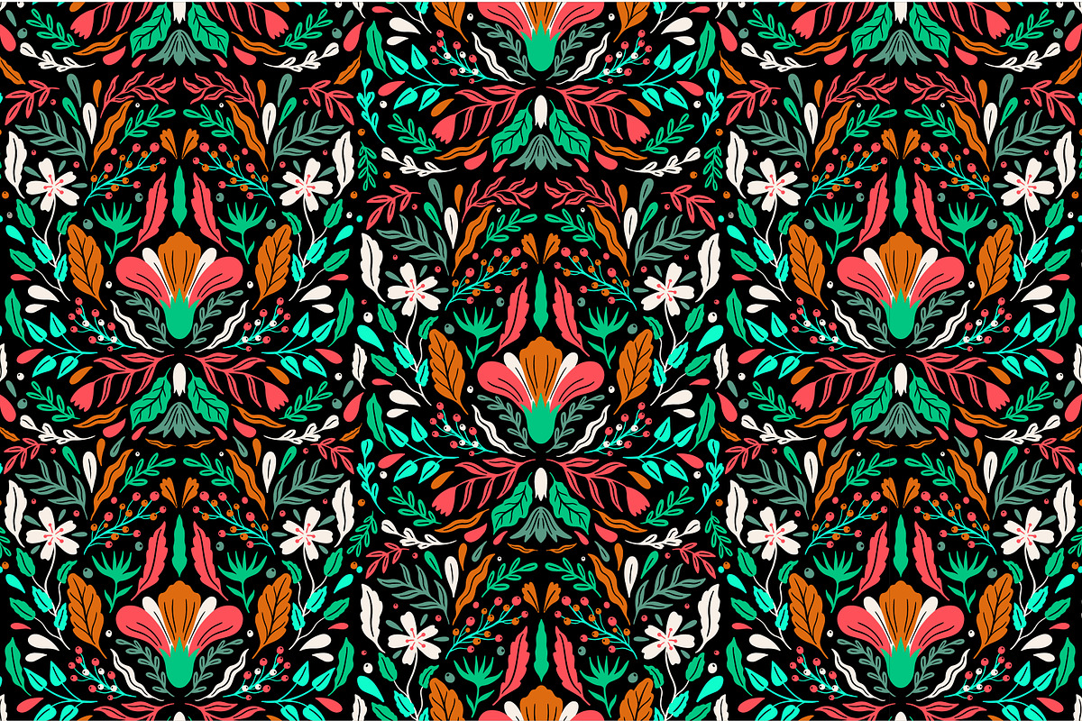 Flower folk-Collection ornament, an Illustration by Moonflora (Photo 7 of 10)
