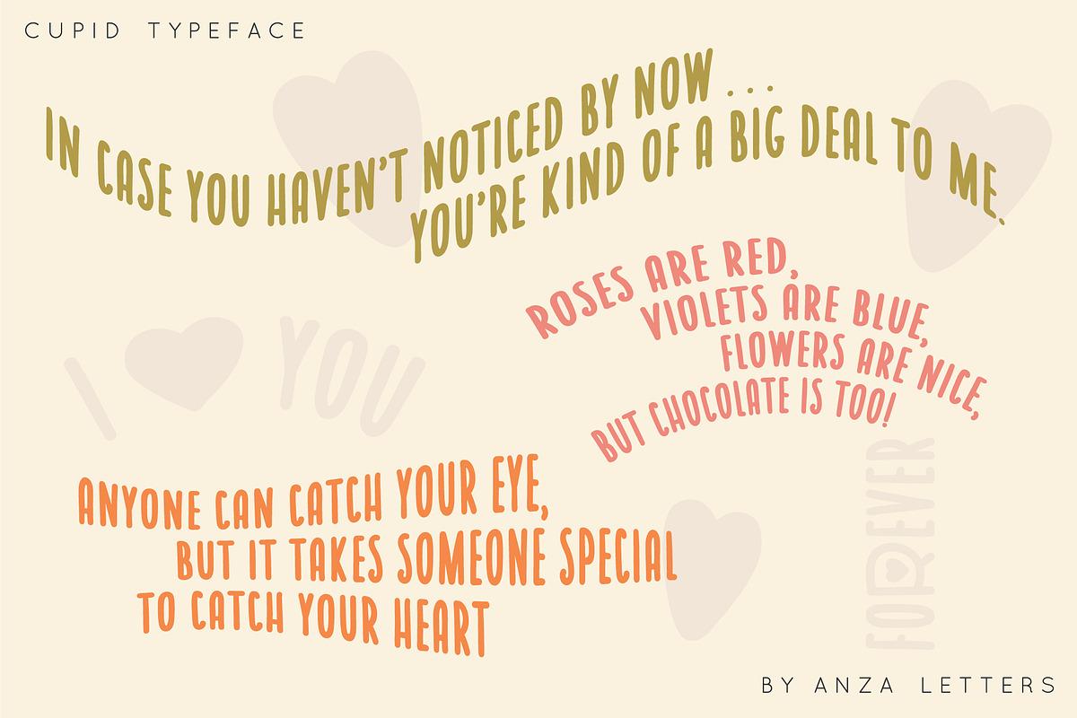 Cupid lovely font | Valentine's Day, a Script Font by Anna Zakharchenko (Photo 5 of 13)