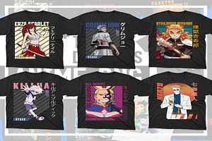 2800 Anime PNG T-shirt Designs