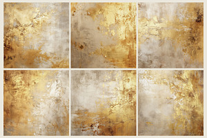 Beige & Gold Paint Textures - JPG