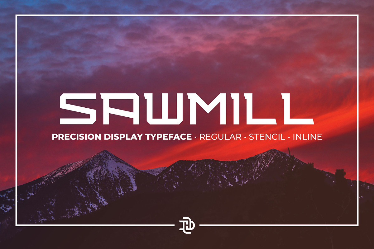 Sawmill | Athletic Display, a Serif Font by Doug Houvener (Photo 1 of 6)