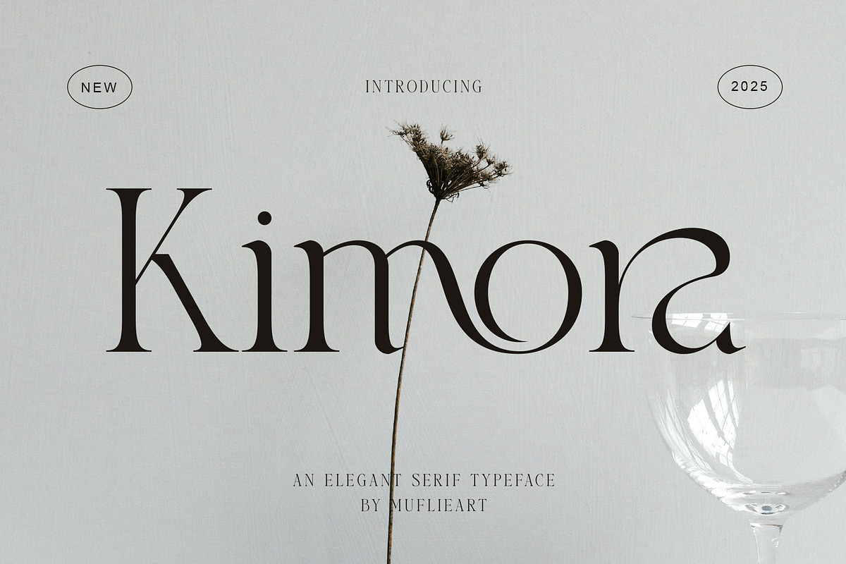 Kimora - An Elegant Serif Typeface, a Serif Font by Muflieart (Photo 1 of 10)