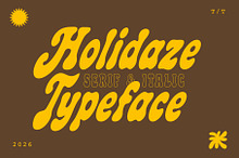 HOLIDAZE DISPLAY RETRO FONT