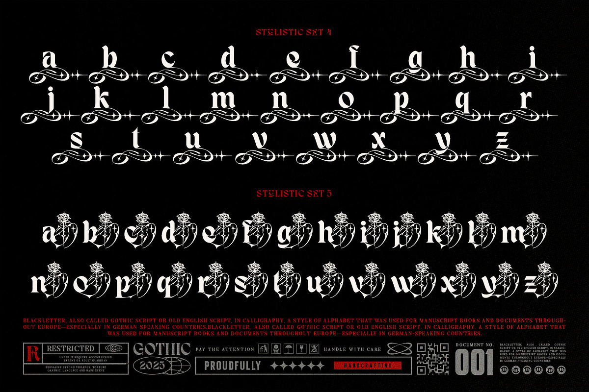 Dark Reborn Typeface, a Blackletter Font by alit design (Photo 17 of 20)