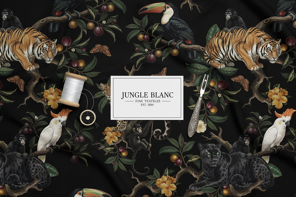 Vintage Tropical Jungle Pattern, a Pattern Graphic by Luiz da Rolt Grathwohl (Photo 12 of 17)