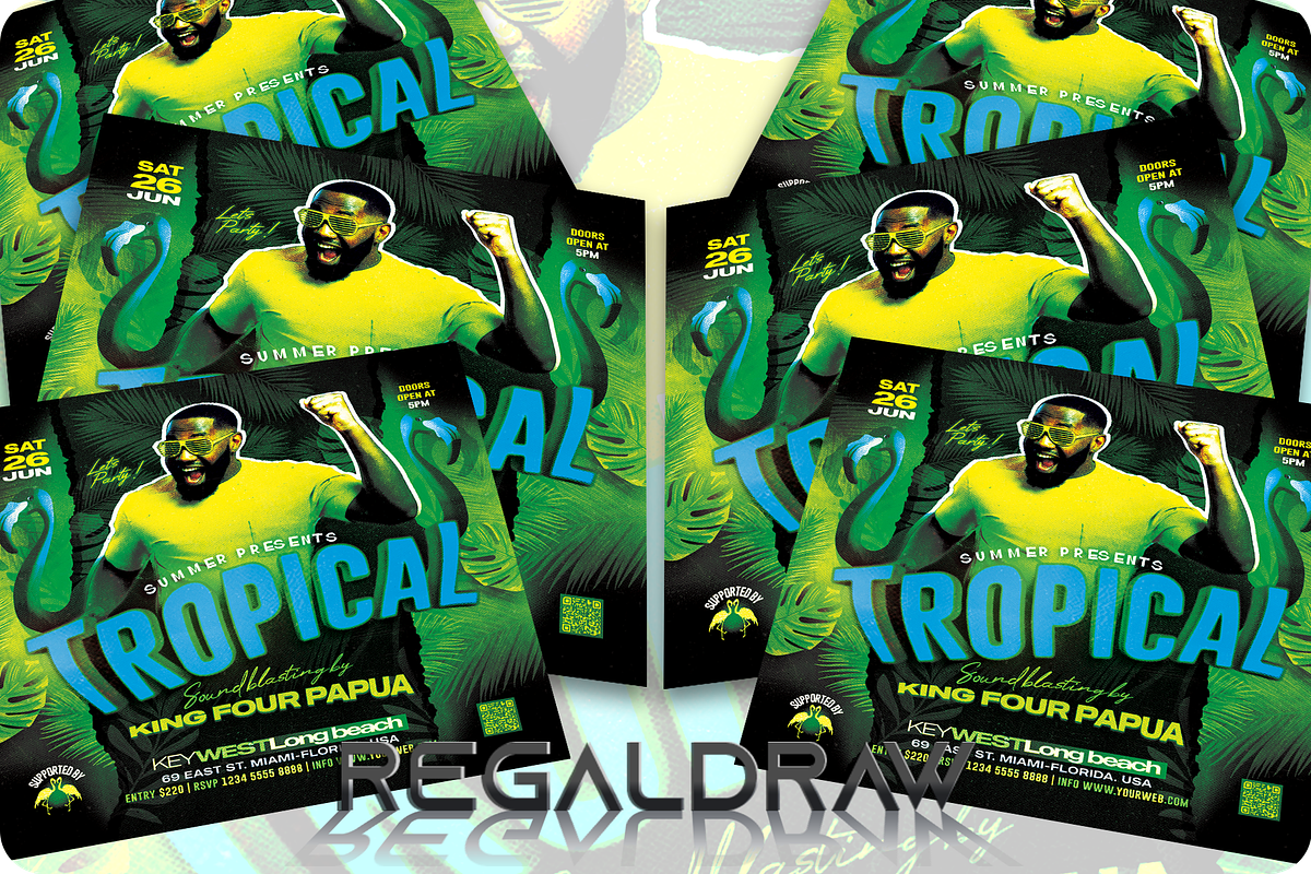 Tropical Flyer, a Flyer Template by regalDRAW (Photo 3 of 3)