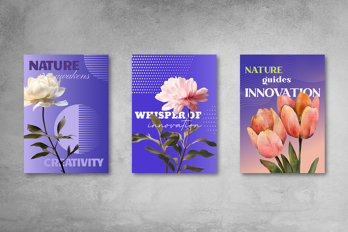 Innovation and Nature Posters, a Background Graphic by Ollyta May (Photo 5 of 8)