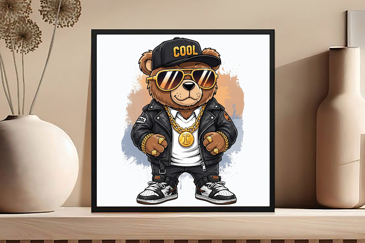 Hip Hop Bear Png, Funny, an Illustration by DreamCafeArt (Photo 6 of 7)