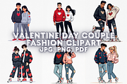 Valentine day couple fashion Clipart, a Seasonal Illustration by Creative design (Thumbnail 1 of 7)