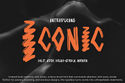 Iconic – Bold Brush Font, a Handwritten Font by Dm Studio (Thumbnail 1 of 7)
