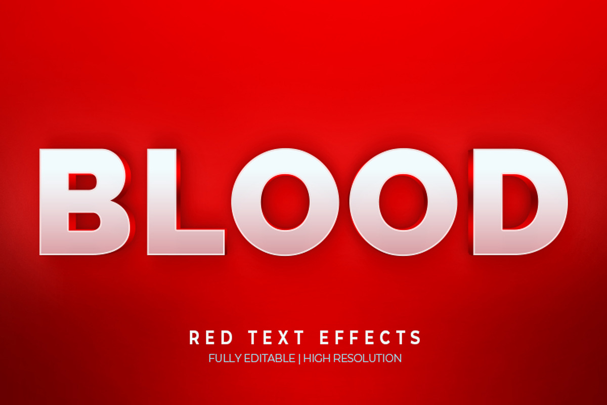 Blood Text Style Effect Mockup, a Layer Style Add-On by thefutive