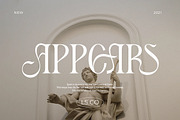 APPEARS - Display Serif, a Serif Font by Letterhend Studio (Thumbnail 1 of 8)
