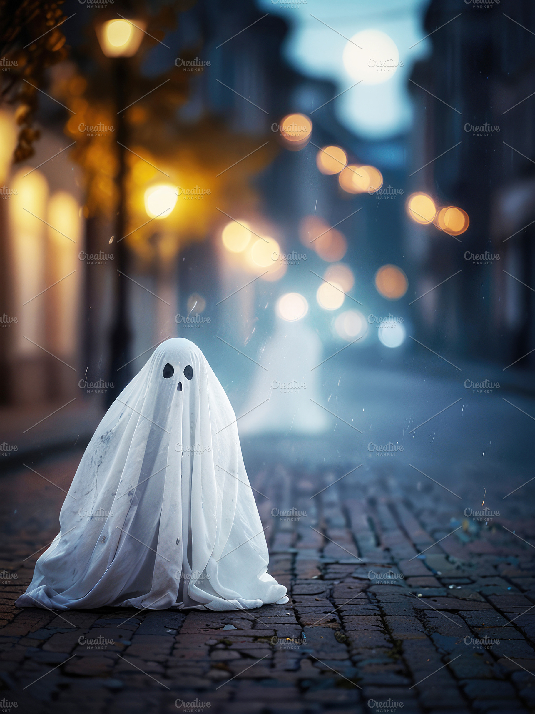 A ghost on the street, a Holiday Photo by pictures for you
