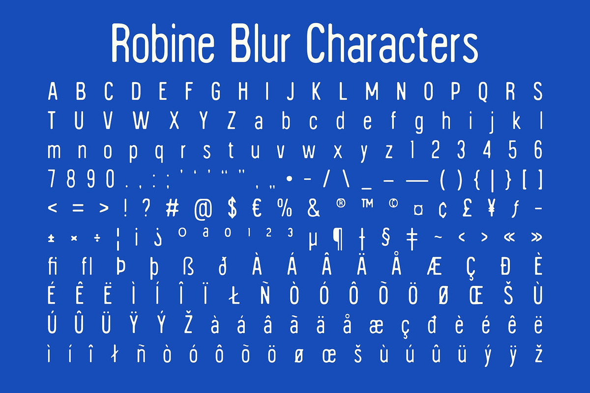 Robine Blur, a Sans Serif Font by Craft Supply Co. (Photo 8 of 8)