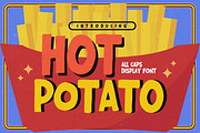 Hot Potato - All Caps Display Font, a Sans Serif Font by Gassstype (Thumbnail 1 of 8)