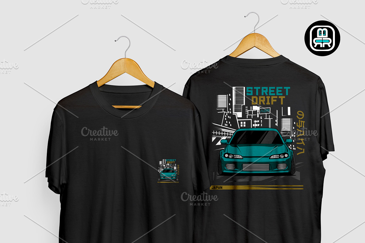 t-shirt design japan car lovers, a Pattern Graphic by borera studio (Photo 3 of 3)