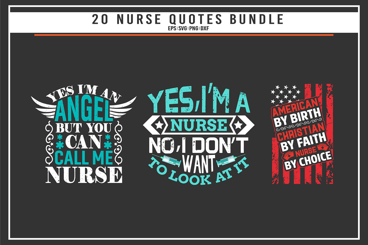 Nurse quotes t shirt design bundle, a Graphic by Uniquesvg99 (Photo 3 of 7)