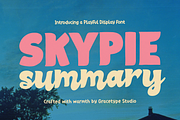 Skypie Summary | Playful Display, a Handwritten Font by gracetype_studio (Thumbnail 1 of 11)